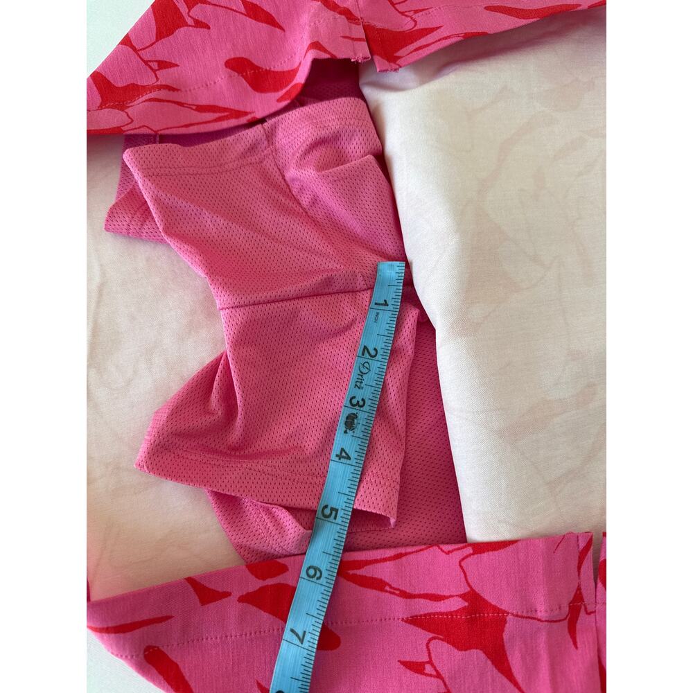 Rafaella Women’s Floral Athletic Skort Pink 2XL NWT Tropical Resort Wear Pockets - Picture 7 of 8